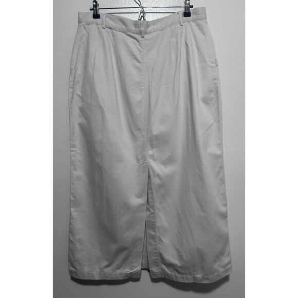 Brooks Brothers Women’s Skirt Beige Classic Button Down 100% Cotton Size 16 - Picture 4 of 7